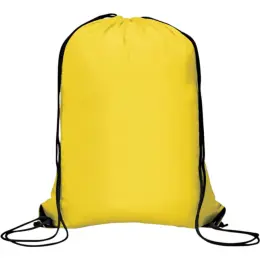 Symphony 210D Drawstring Bag Yellow Unbranded